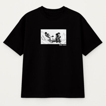 tshirt coupe regular noir modèle Frere